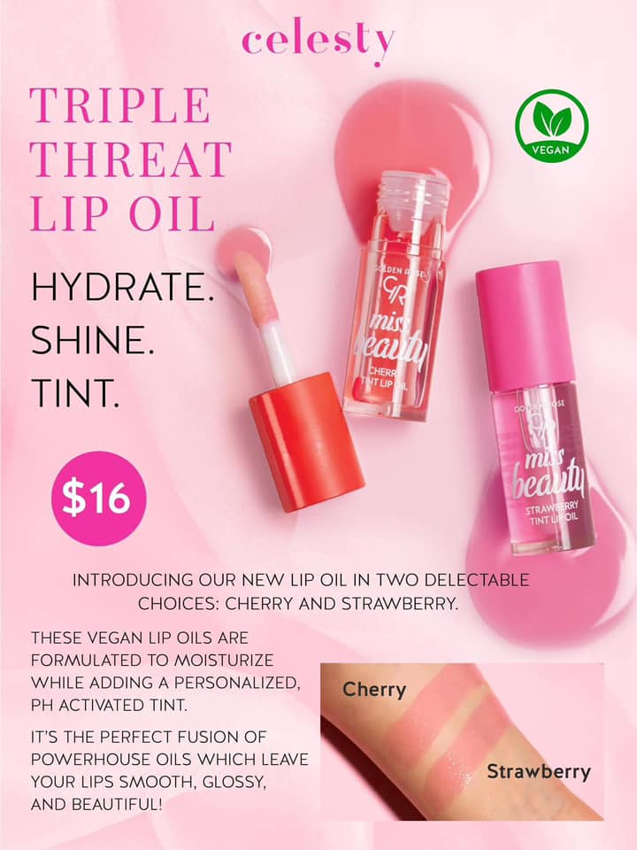 Miss Beauty Tint Lip Oil - 2 Colors