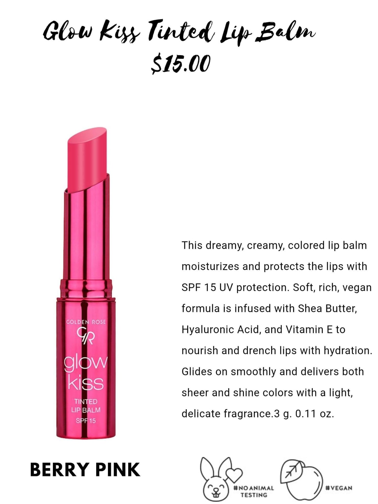 Glow Kiss Tinted Lip Balm - Celesty