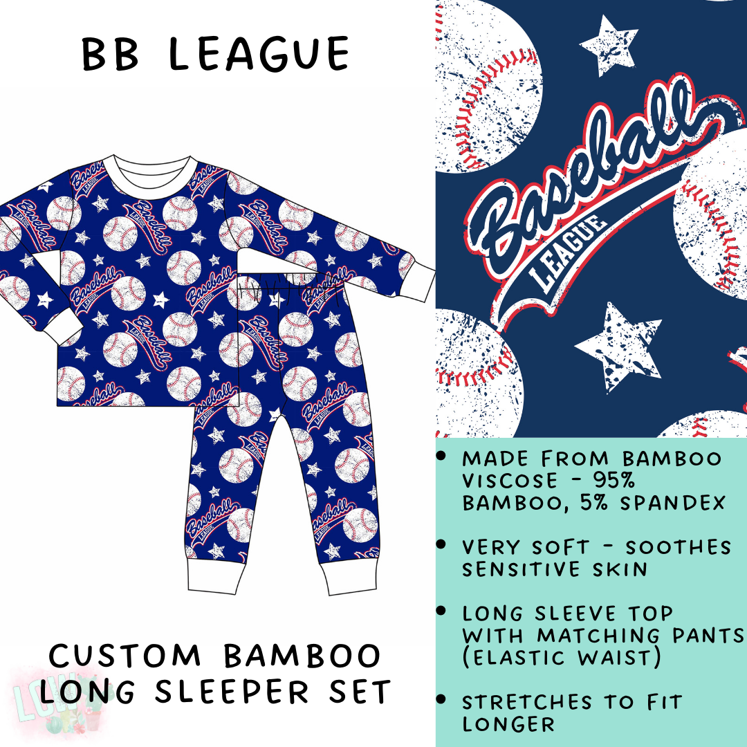 Batch #138 - Little Dreamers - Closes 6/26 - ETA mid August - BB League Bamboo Long Sleeper Set