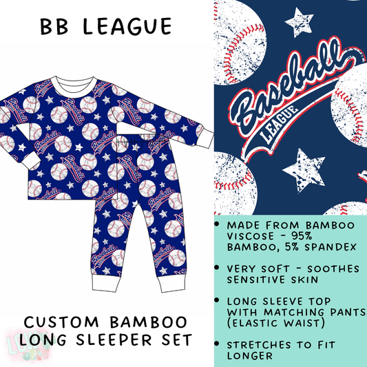 Batch #138 - Little Dreamers - Closes 6/26 - ETA mid August - BB League Bamboo Long Sleeper Set