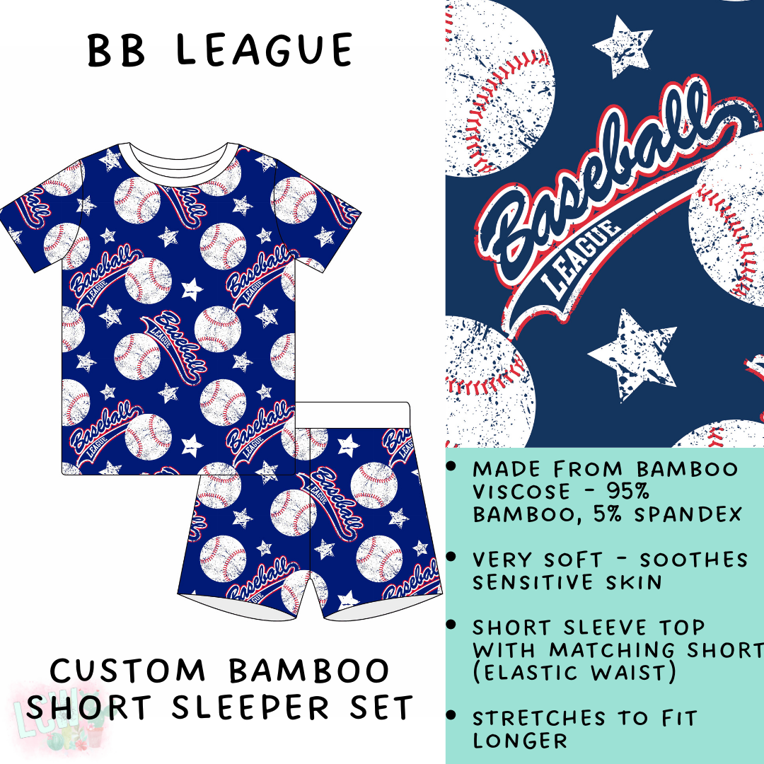 Batch #138 - Little Dreamers - Closes 6/26 - ETA mid August - BB League Bamboo Short Sleeper Set