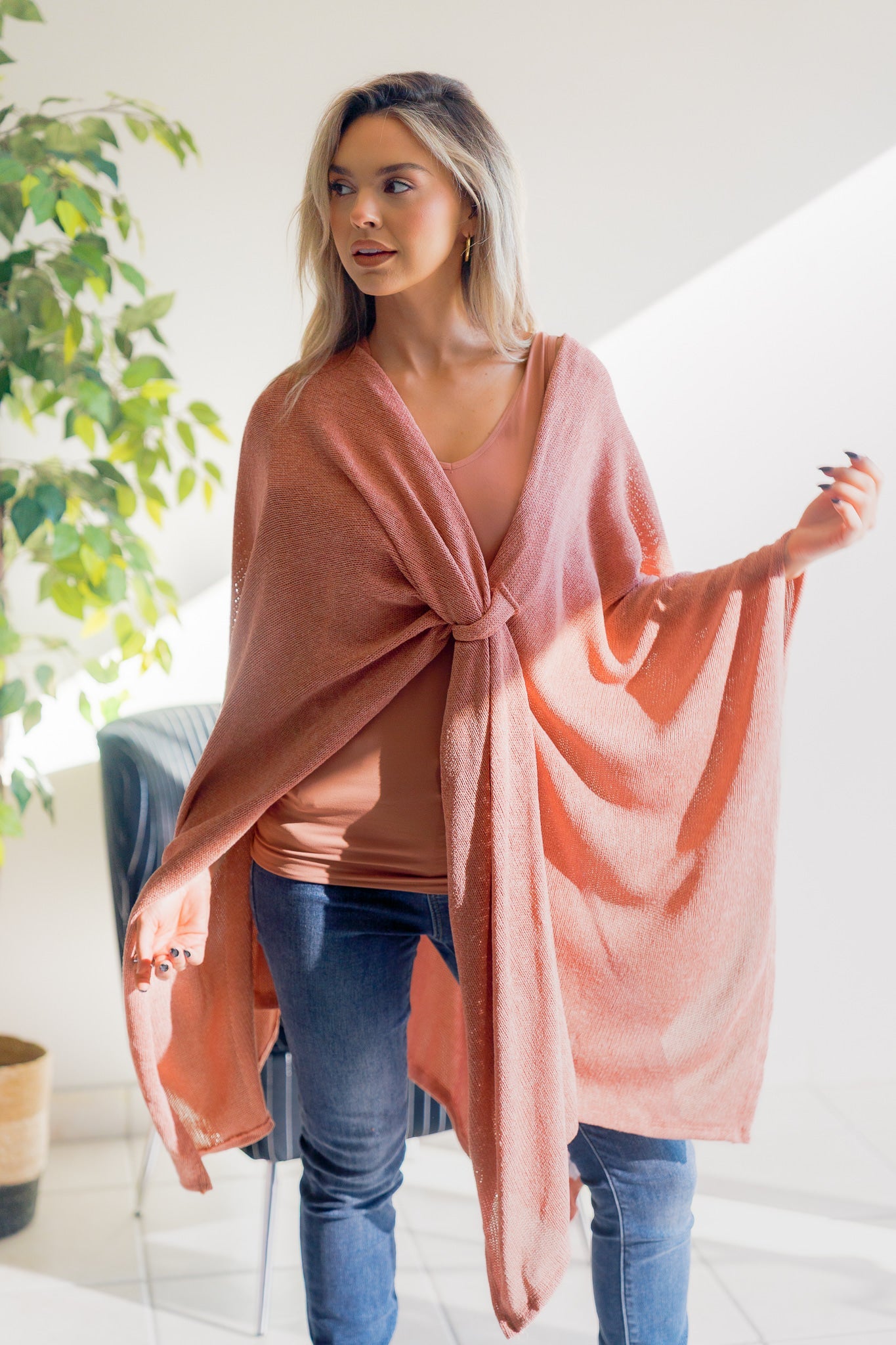 Blush Whisper Poncho