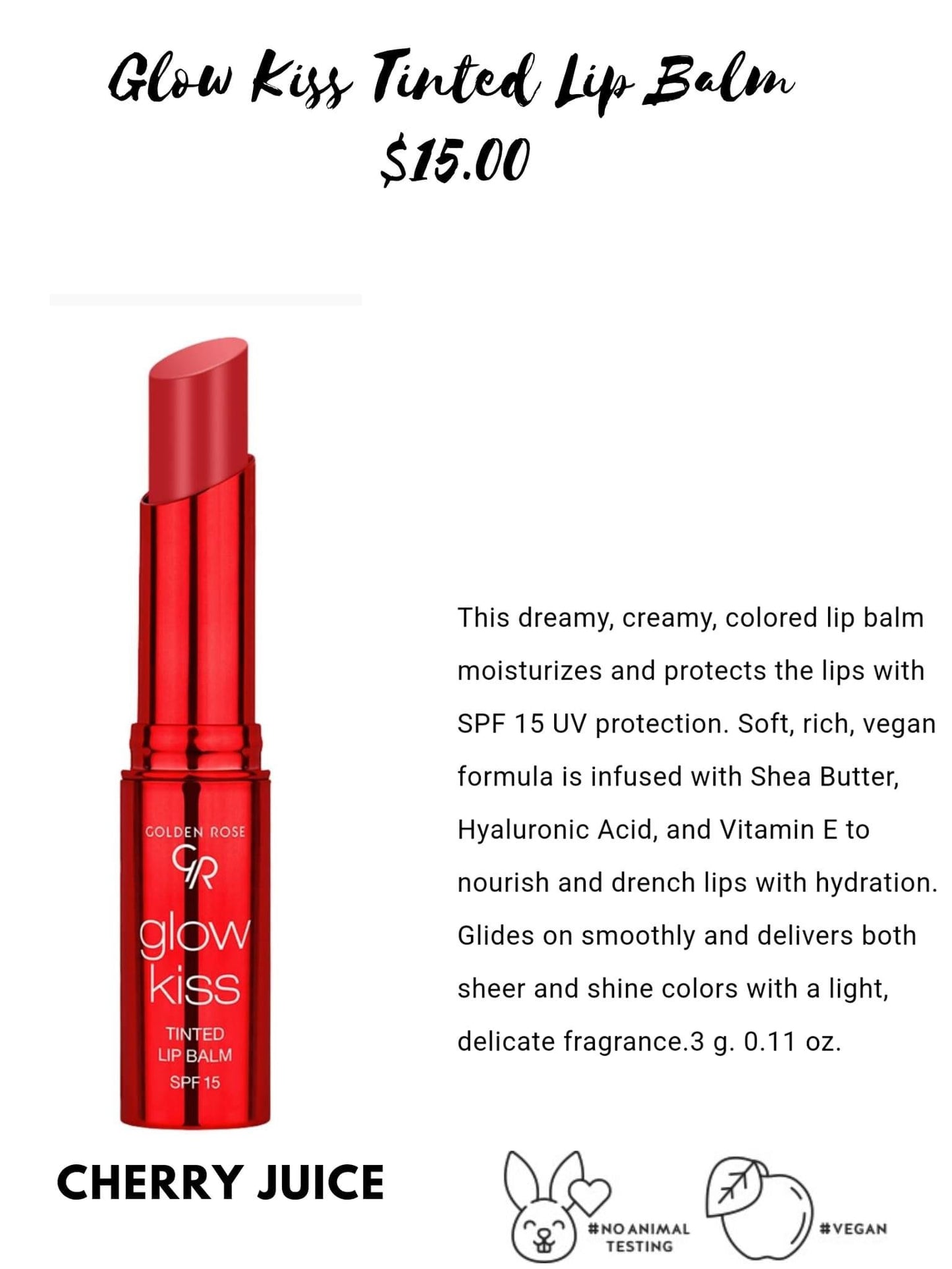 Glow Kiss Tinted Lip Balm - Celesty