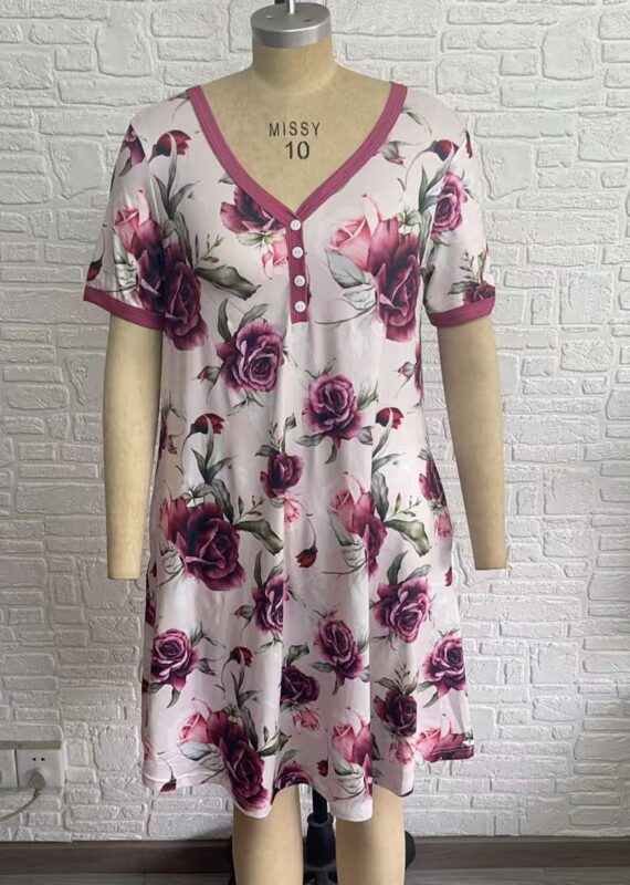 *PREORDER* Fall Night Dress - Floral