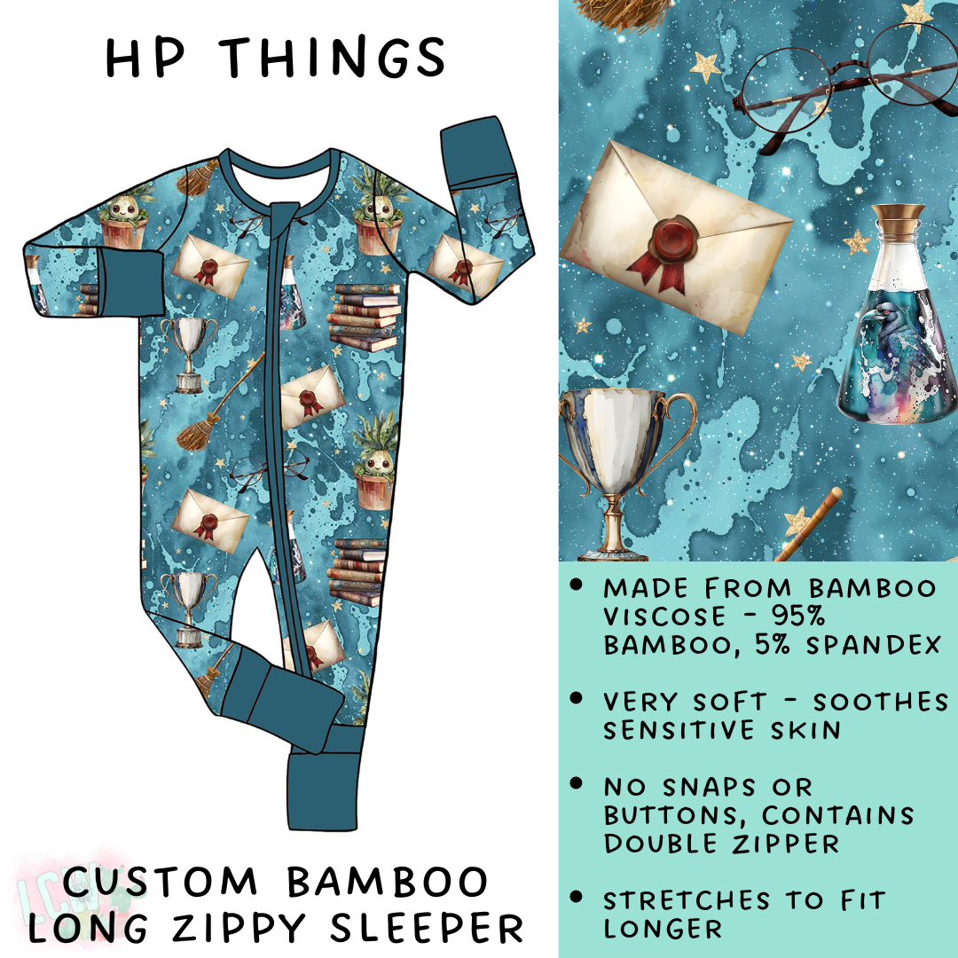 Batch #138 - Little Dreamers - Closes 6/25 - ETA mid August - HP Things Bamboo Long Zippy Sleeper