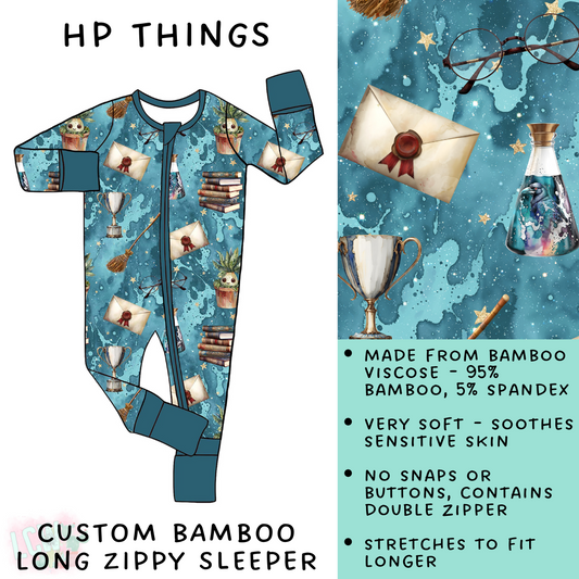 Batch #138 - Little Dreamers - Closes 6/25 - ETA mid August - HP Things Bamboo Long Zippy Sleeper