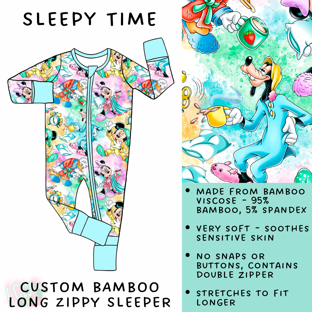 Batch #138 - Little Dreamers - Closes 6/25 - ETA mid August - Sleepy Time Bamboo Long Zippy Sleeper