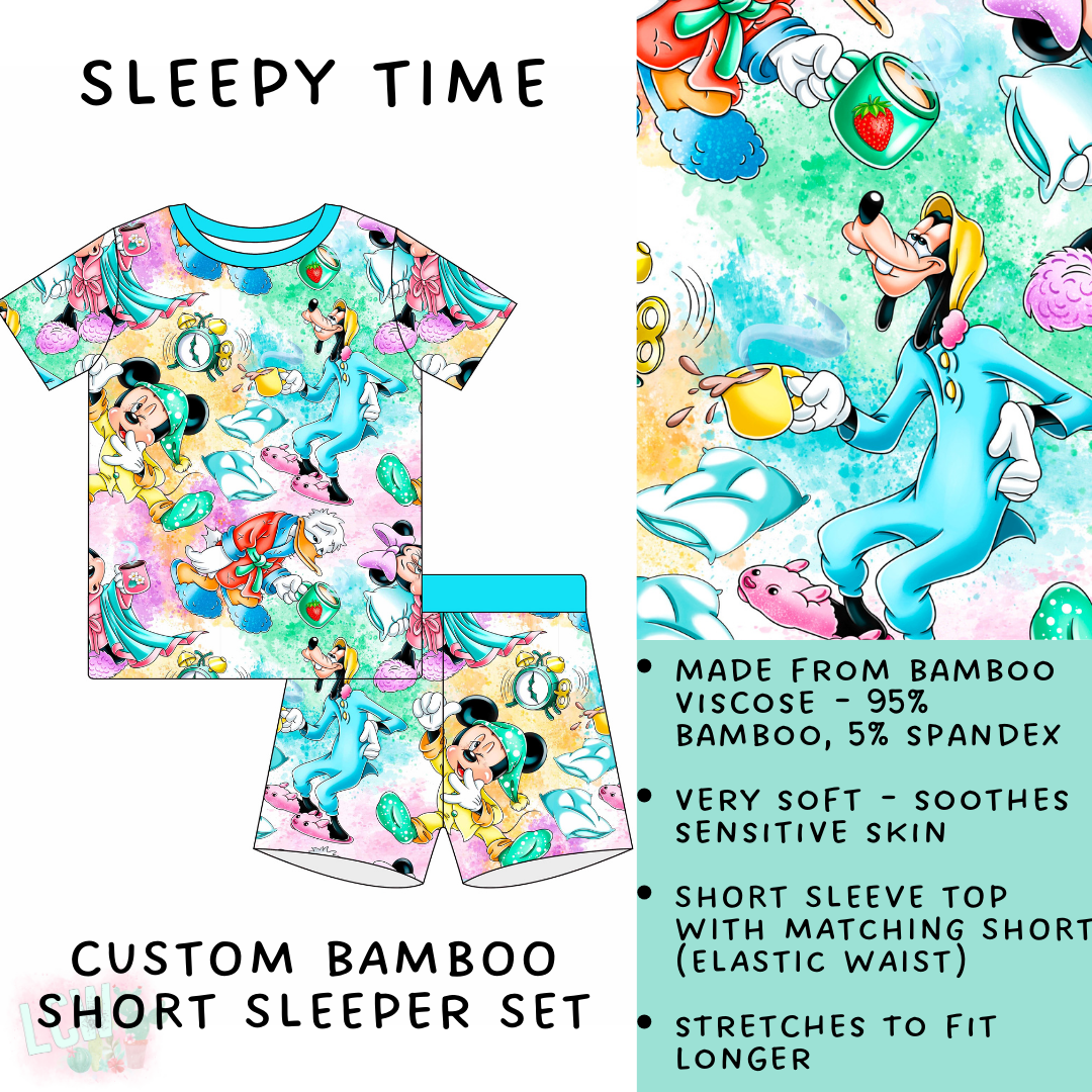 Batch #138 - Little Dreamers - Closes 6/26 - ETA mid August - Sleepy Time Bamboo Short Sleeper Set