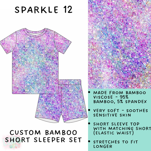 Batch #138 - Little Dreamers - Closes 6/26 - ETA mid August - Sparkle 12 Bamboo Short Sleeper Set