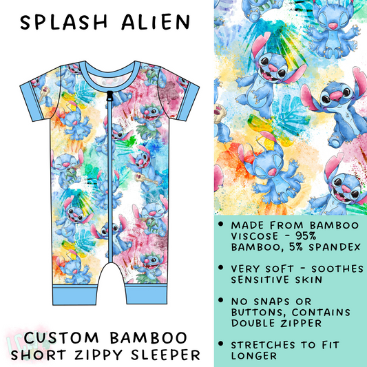 Batch #138 - Little Dreamers - Closes 6/25 - ETA mid August - Splash Alien Short Zippy Sleeper