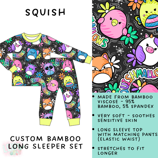 Batch #138 - Little Dreamers - Closes 6/26 - ETA mid August - Squish Bamboo Long Sleeper Set