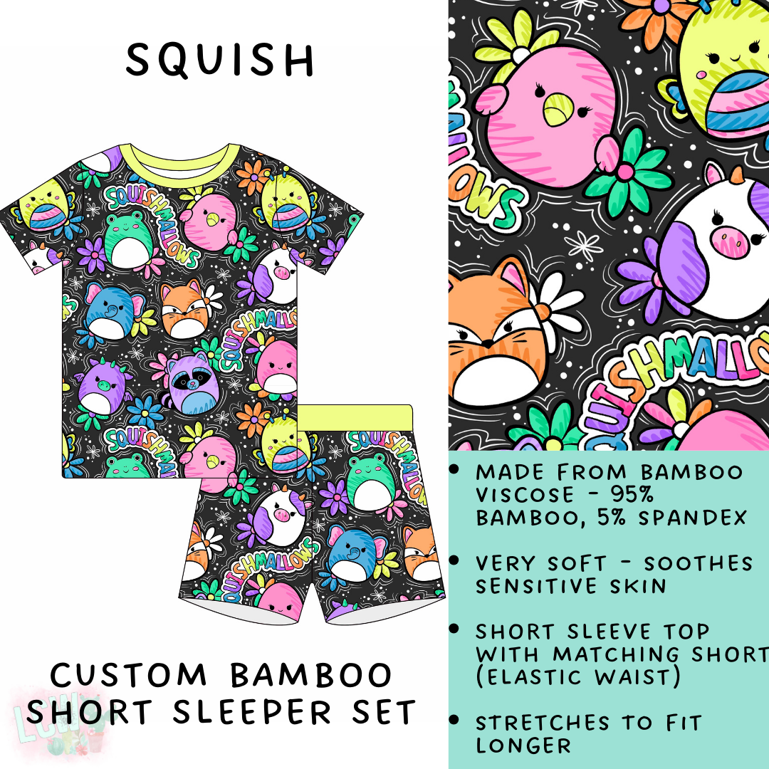 Batch #138 - Little Dreamers - Closes 6/26 - ETA mid August - Squish Bamboo Short Sleeper Set