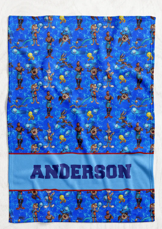 Personalized Tune Squad Blanket
