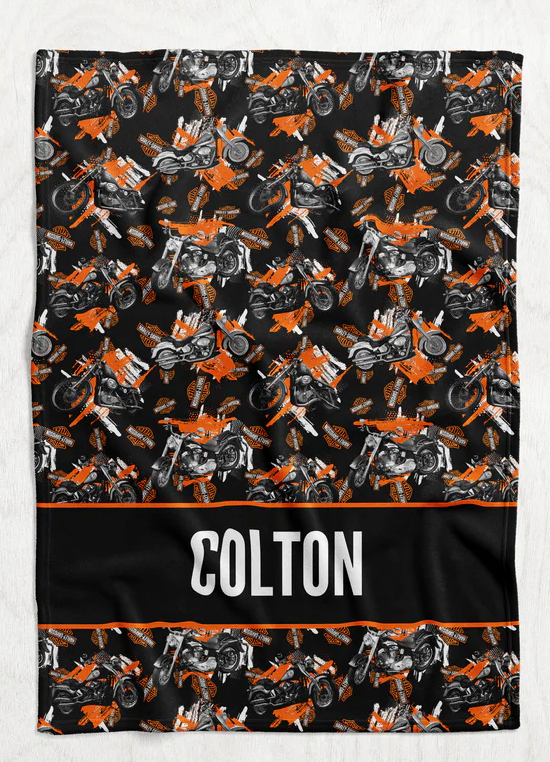 Personalized Motorcycle Blanket