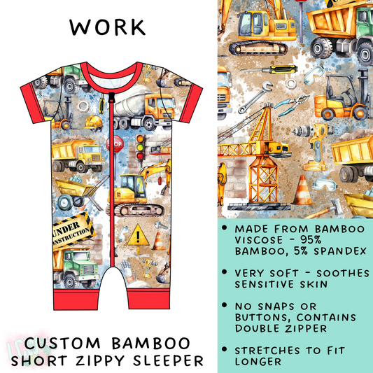 Batch #138 - Little Dreamers - Closes 6/25 - ETA mid August - Work Short Zippy Sleeper