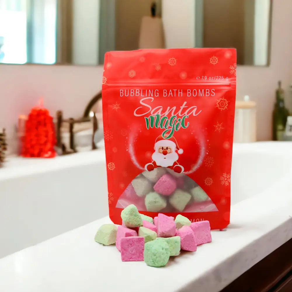 Christmas 2025 Bubble Bath Bombs | Santa Magic