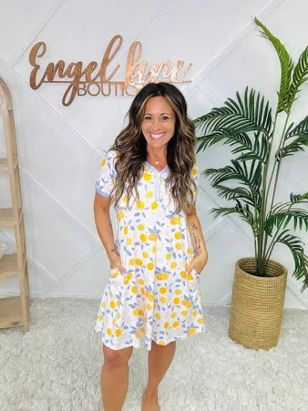 *PREORDER* Fall Night Dress - Floral