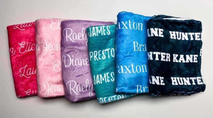 Personalized Name Blanket