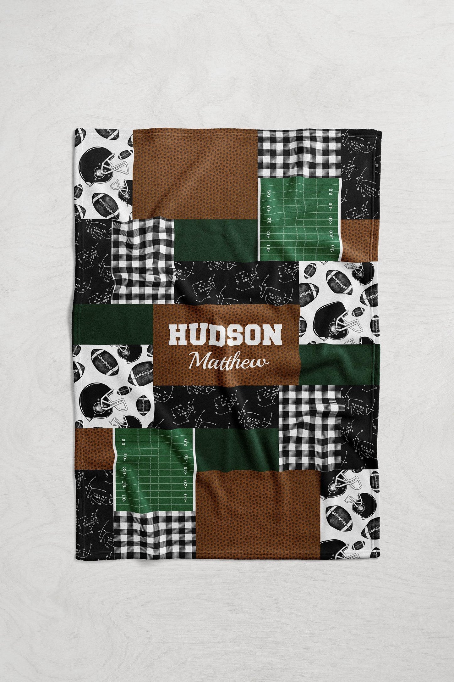 Personalized Football Blanket