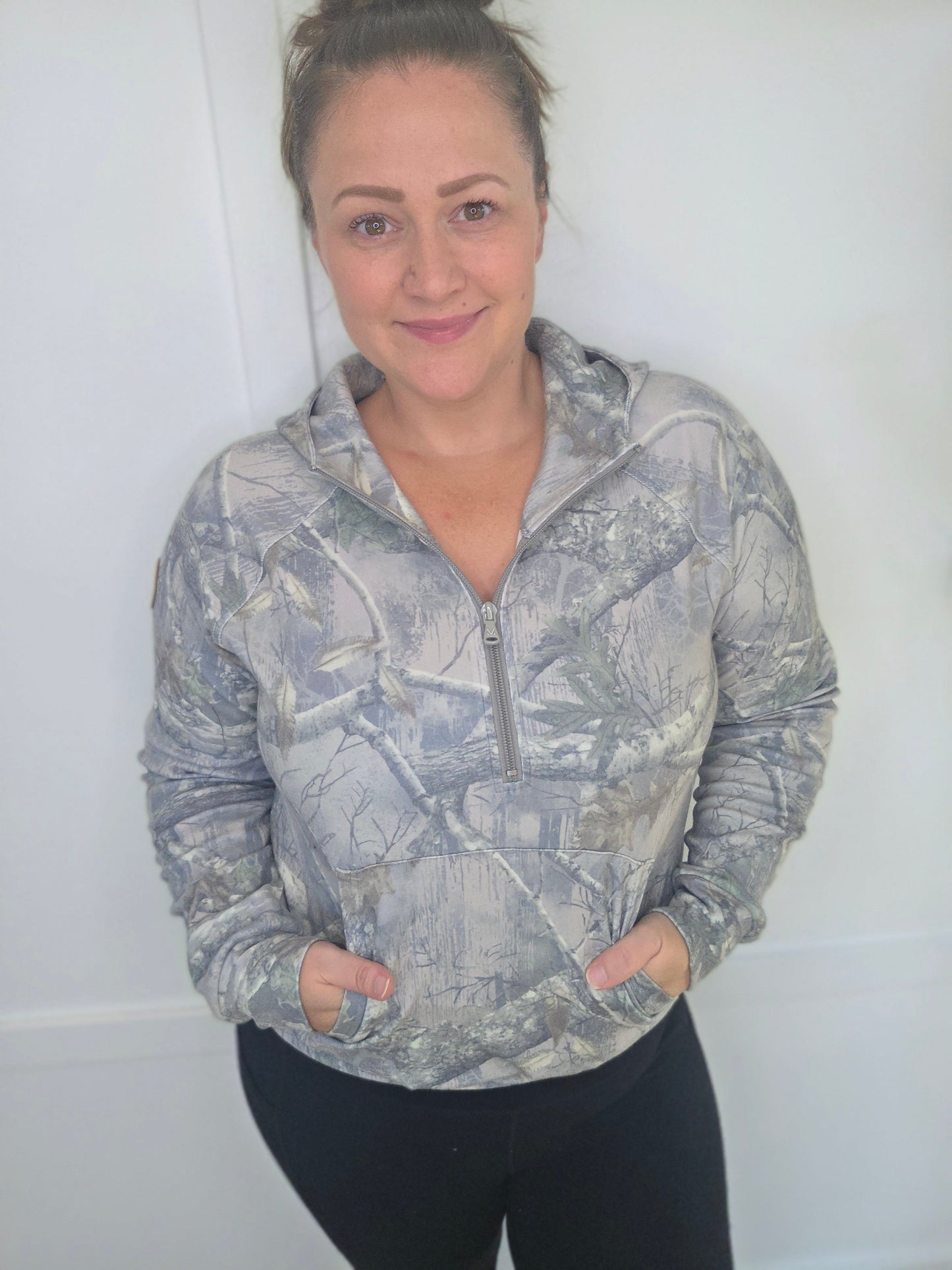 IN STOCK Shorter Halfzip Hoodie - Camo