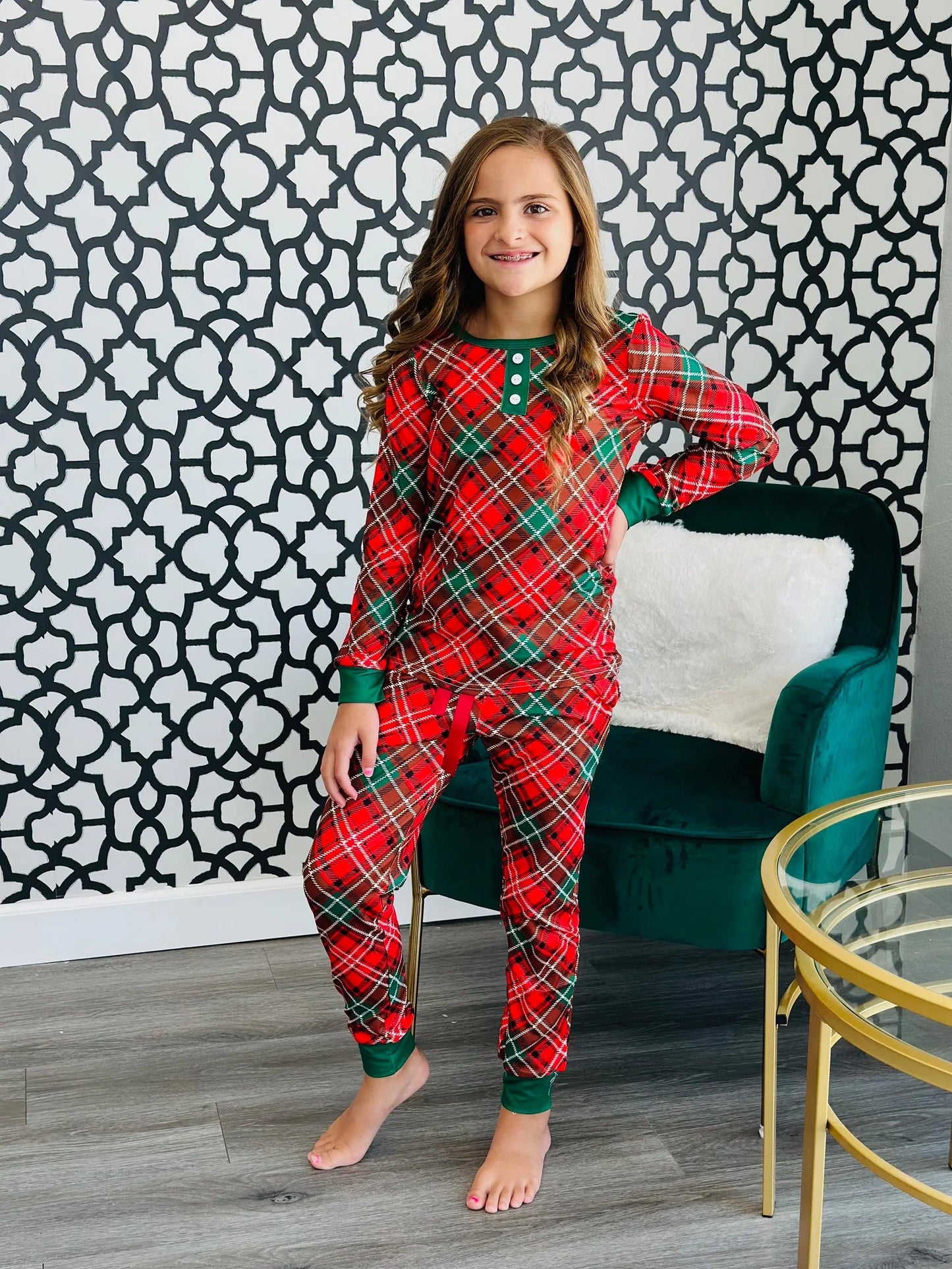 Shirley & Stone Long Sleeve *FAMILY* Holiday Pajamas - Plaid *PRE ORDER*