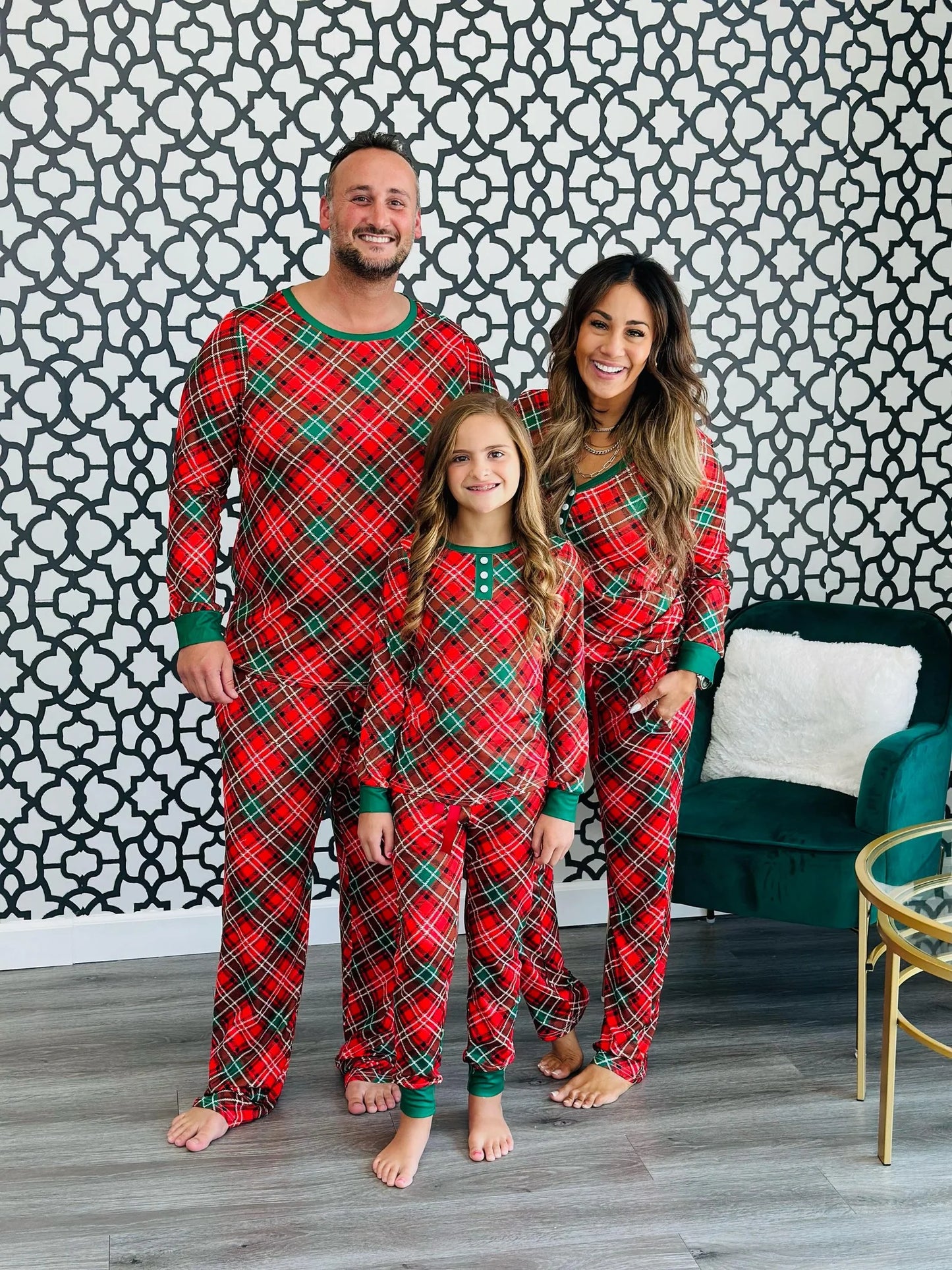 Shirley & Stone Long Sleeve *FAMILY* Holiday Pajamas - Plaid *PRE ORDER*