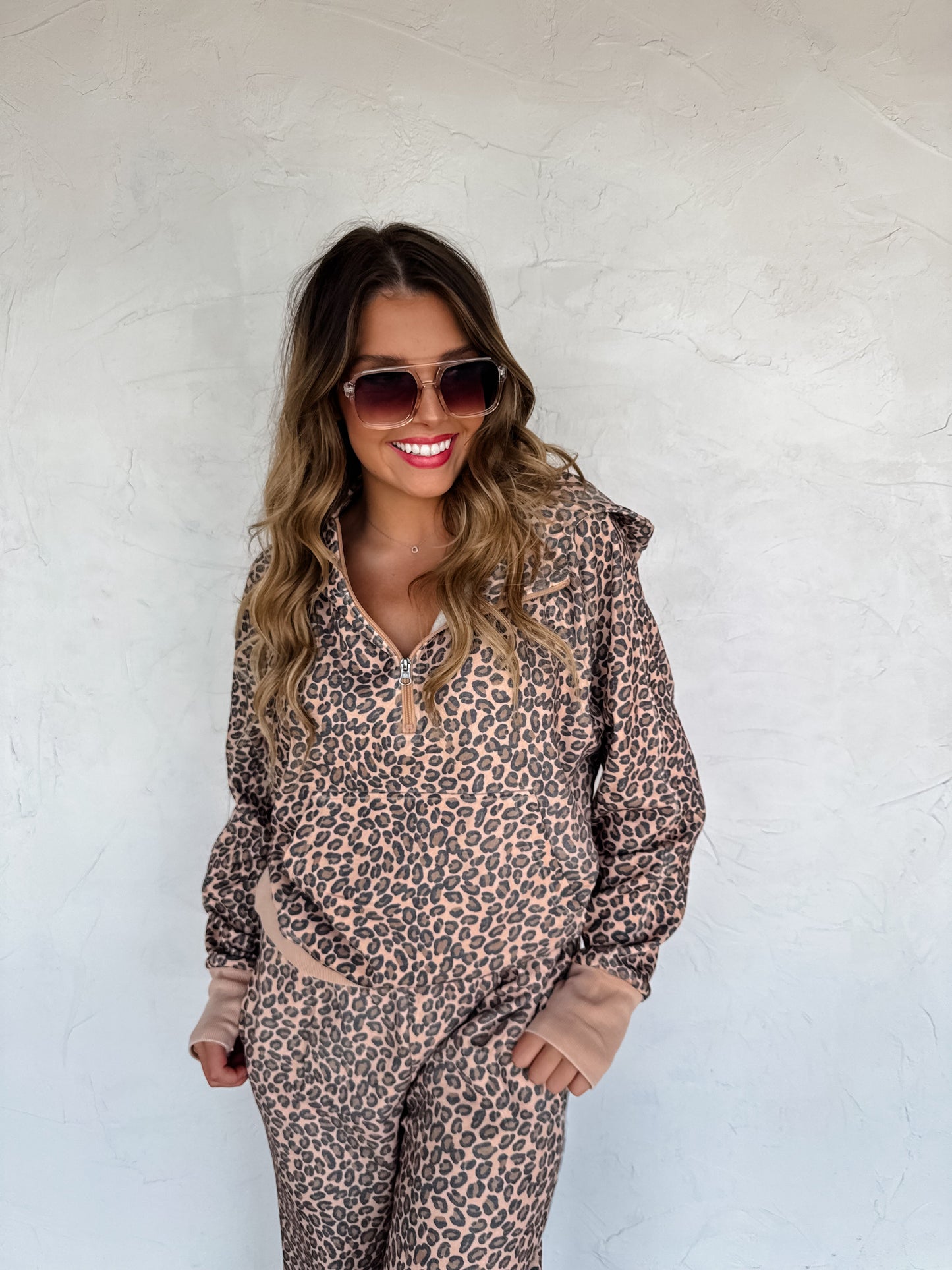 PREORDER- FLORAL & CHEETAH EASY DOES IT PULLOVER