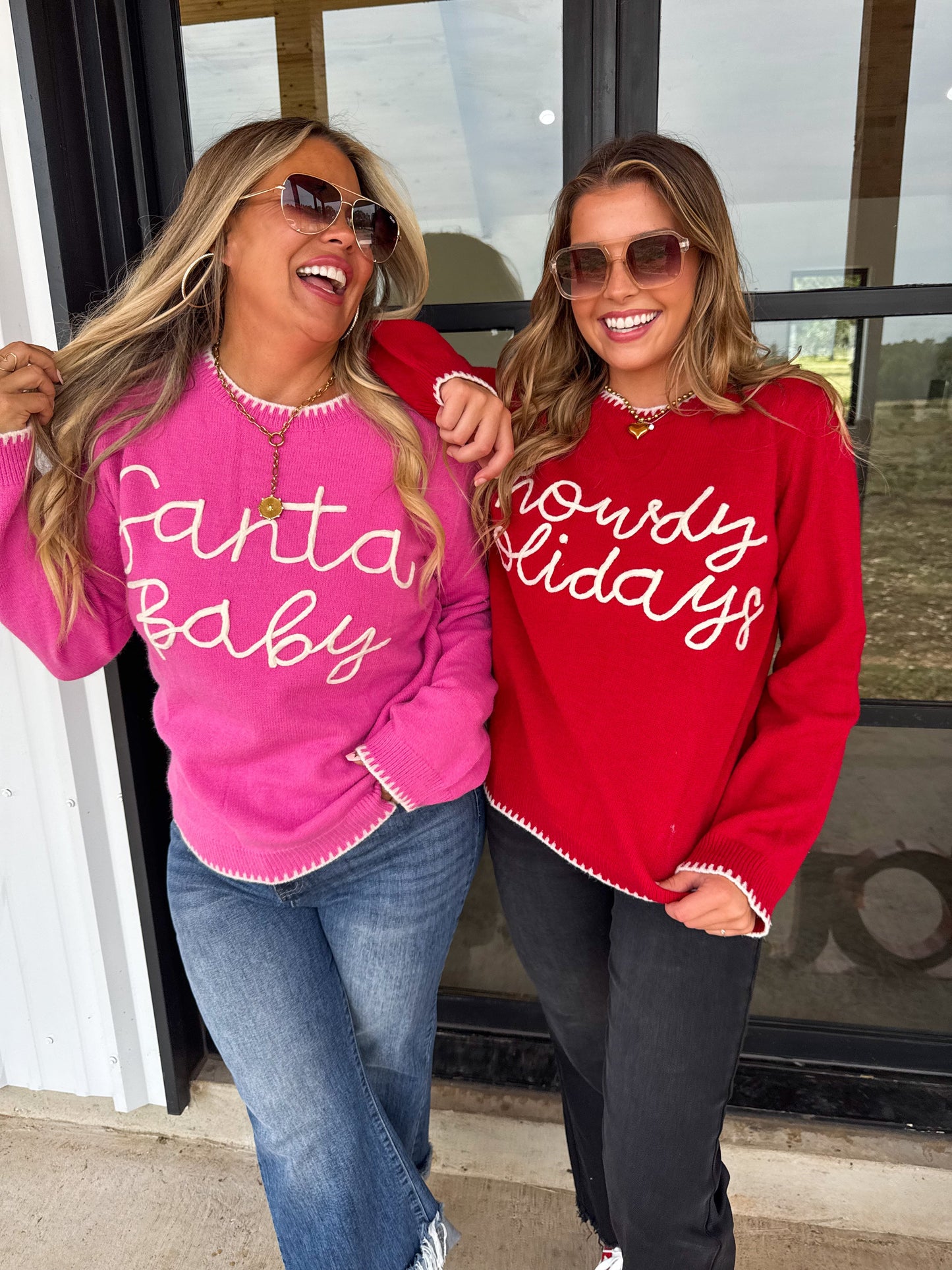 PREORDER- SANTA & HOWDY HOLIDAY SWEATERS