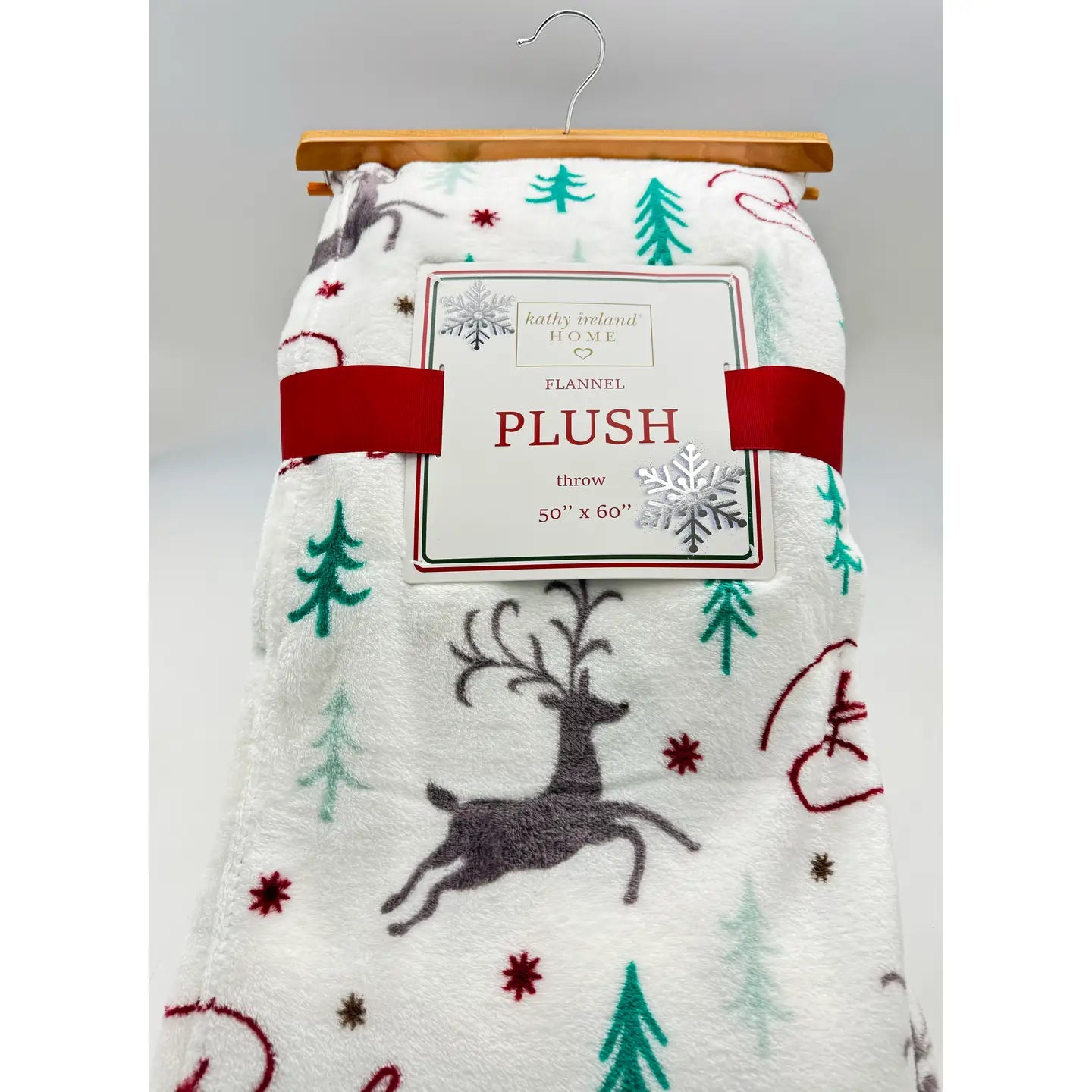 Christmas Flannel Fleece Plush Throw Blanket - 6 Designs
