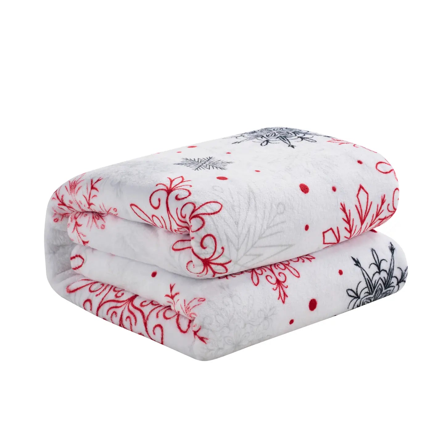 Christmas Flannel Fleece Plush Throw Blanket - 6 Designs