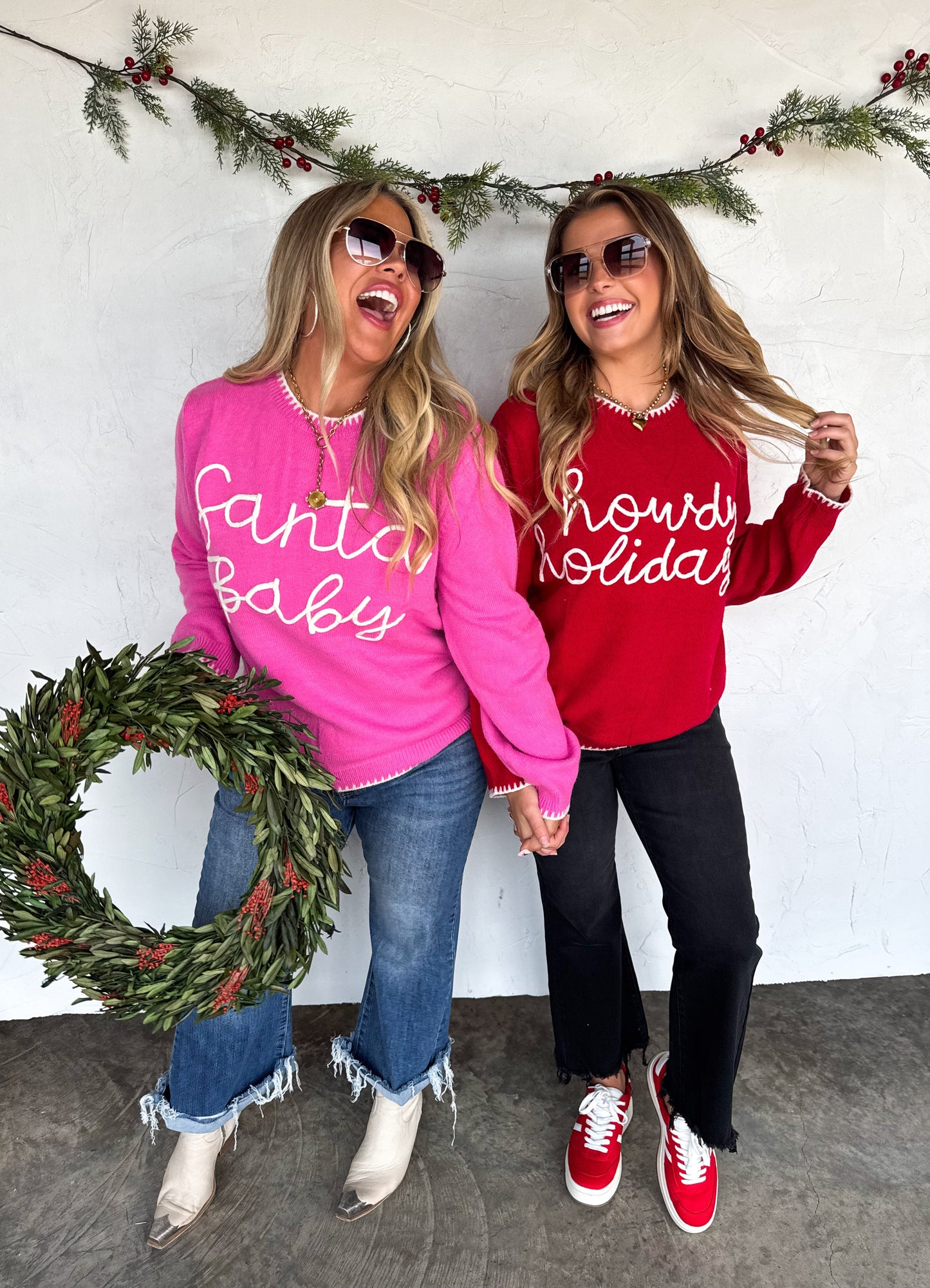 PREORDER- SANTA & HOWDY HOLIDAY SWEATERS