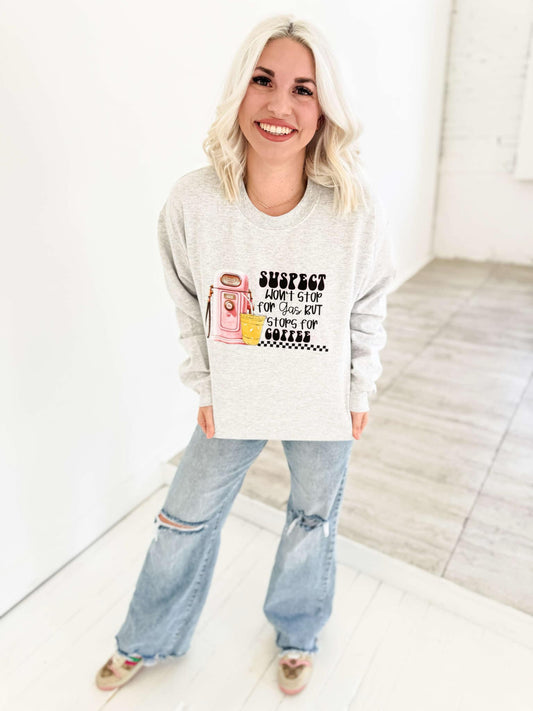 Suspect Won't Stop For Gas  Graphic Tee