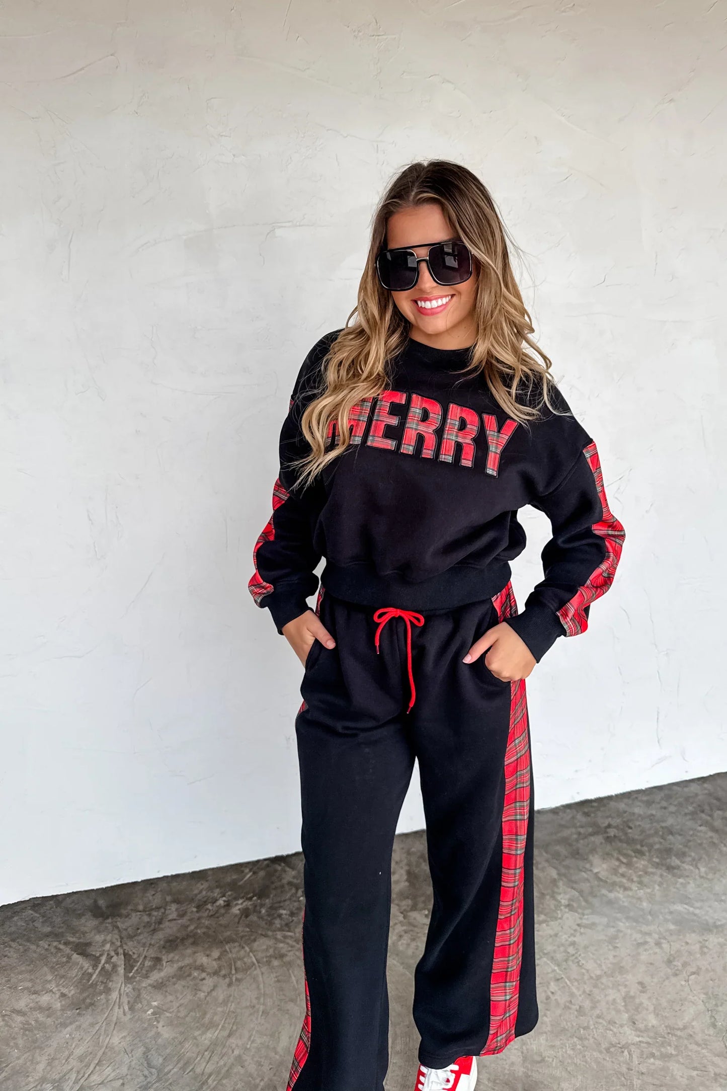 PREORDER: Merry Plaid Pant Set