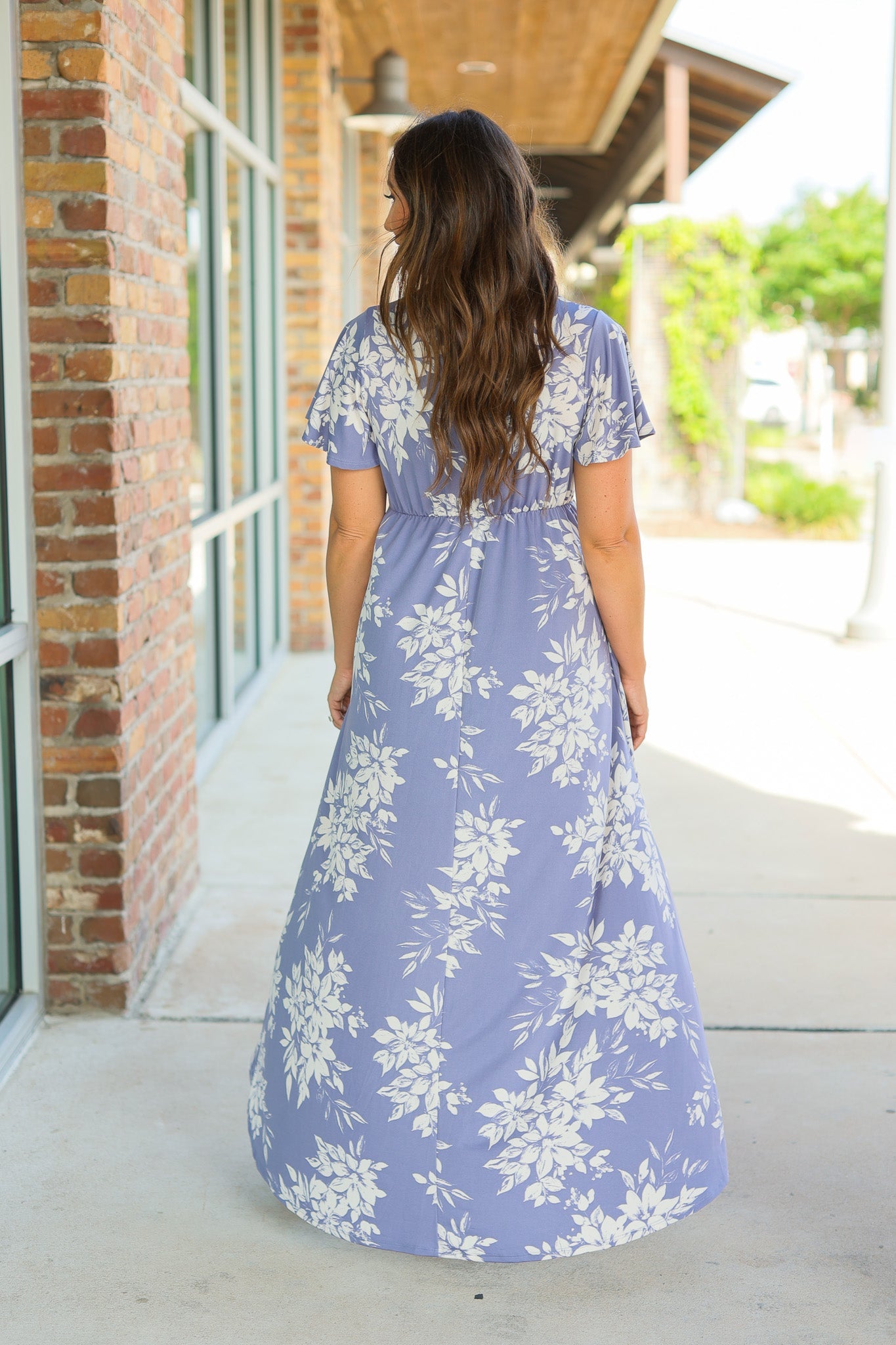 IN STOCK Harley High-Lo Dress - Periwinkle Floral