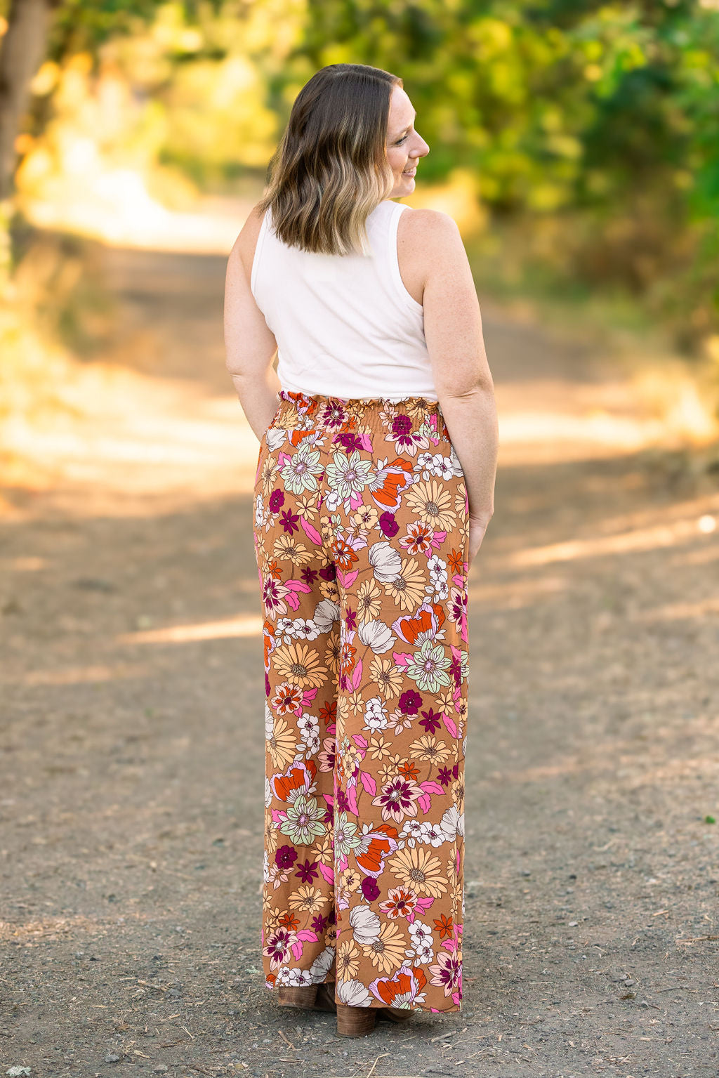 IN STOCK Presley Palazzo Pants - Boho Floral | Women's Wide-Leg Pants