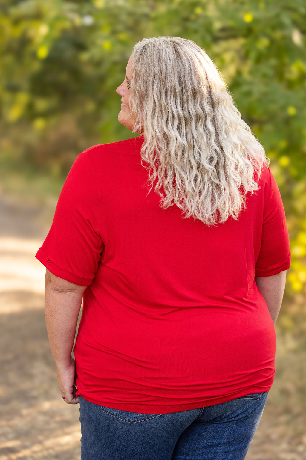 IN STOCK Sophie Pocket Tee - Red