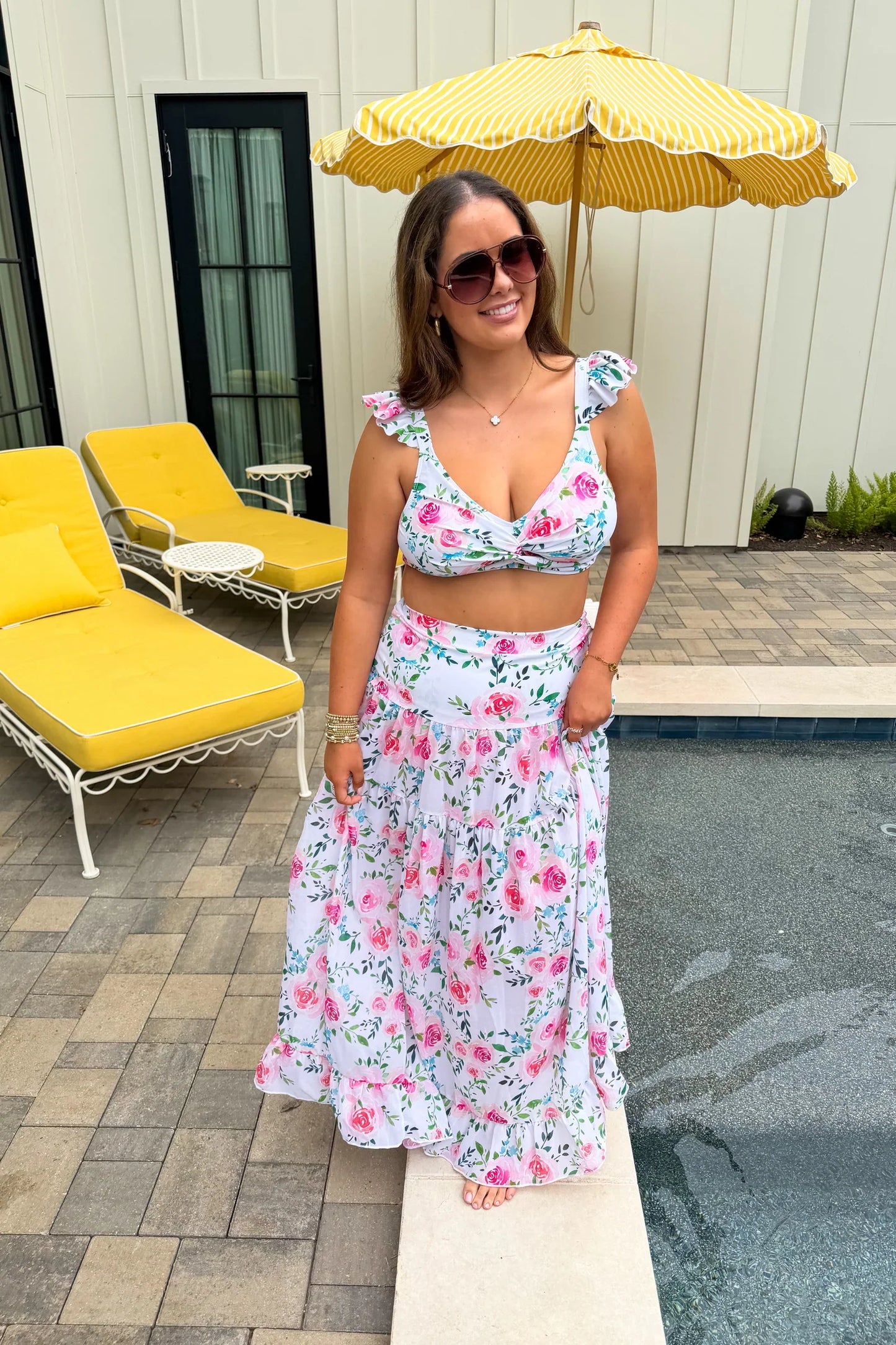 *PREORDER* Floral Capri Chic Swim Set