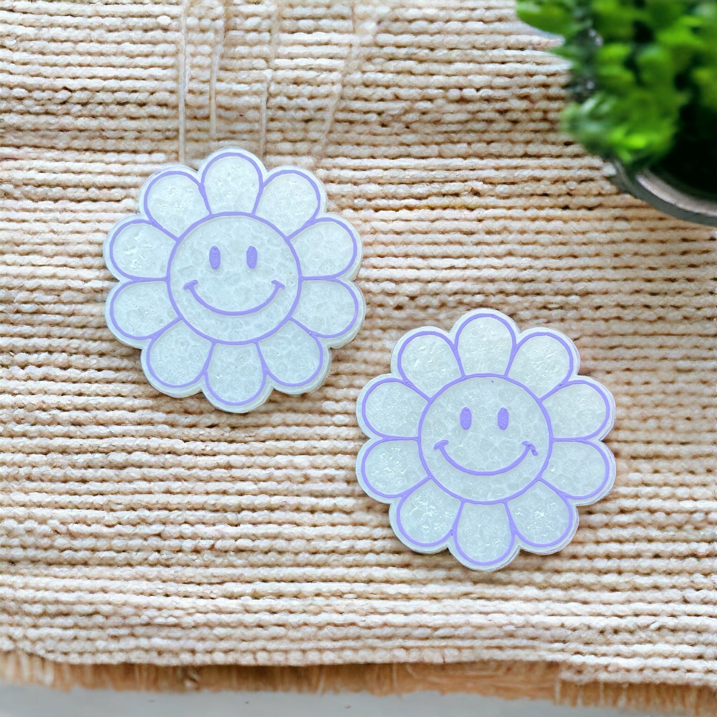 Purple Smiley Vent Clips