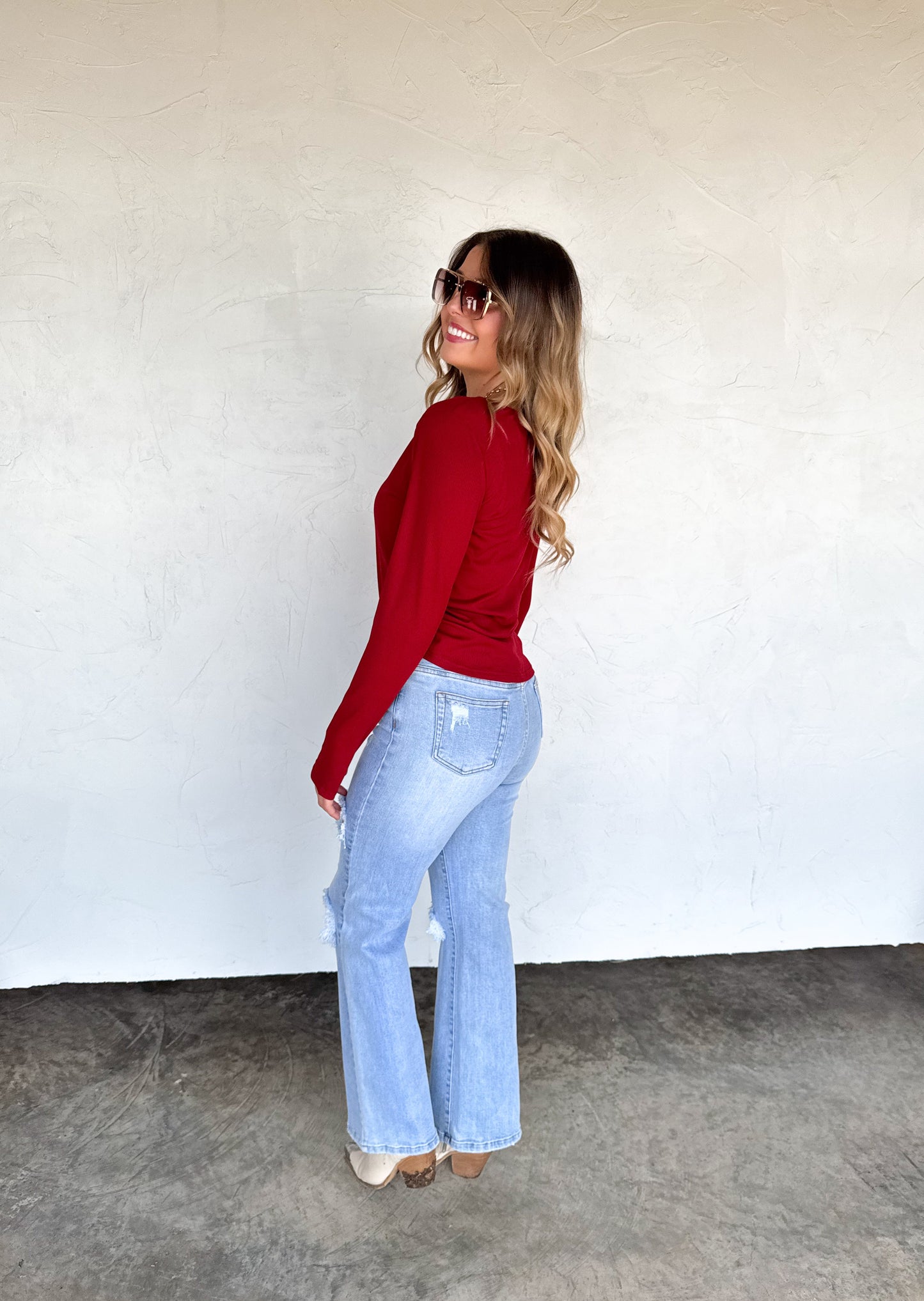 PREORDER- FALL BROOKLYN SNAP HENLEY TOP