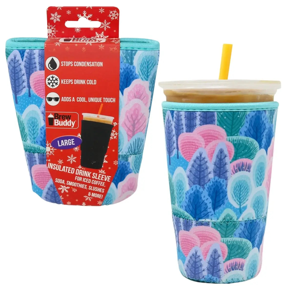 Holiday Insulated Iced Coffee Sleeve Christmas K9