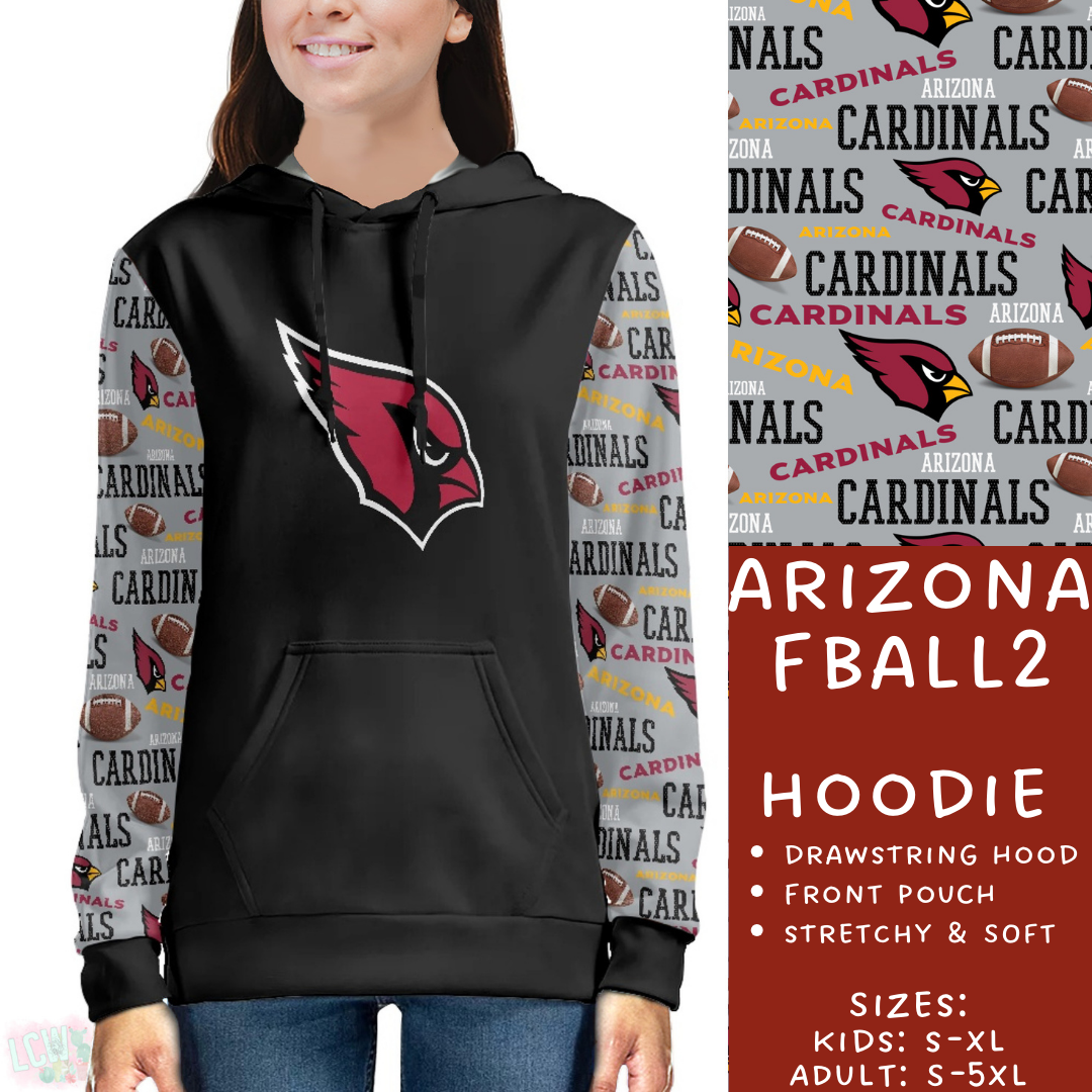 Batch #180 - Game Day Collection - Closes 8/21 - ETA Oct- Arizona FBall2 Hoodie