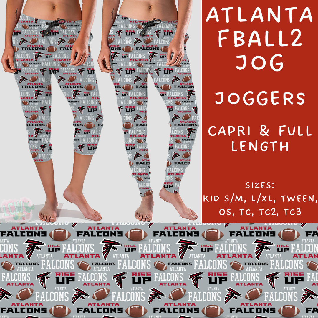 Batch #180 - Game Day Collection - Closes 8/21 - ETA Oct- Atlanta FBall2 Full and Capri Length Joggers