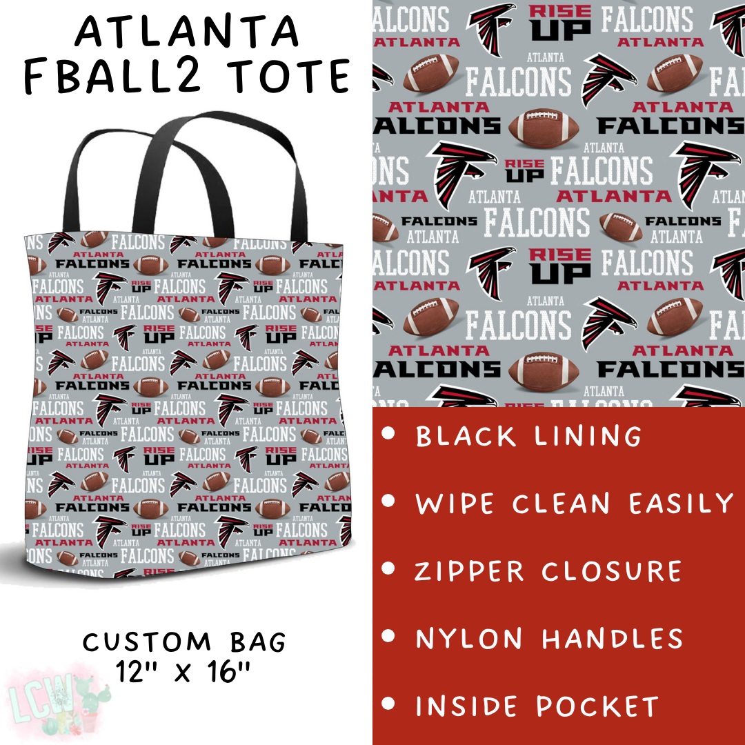 Batch #180 - Game Day Collection - Closes 8/21 - ETA Oct- Atlanta FBall2 Tote