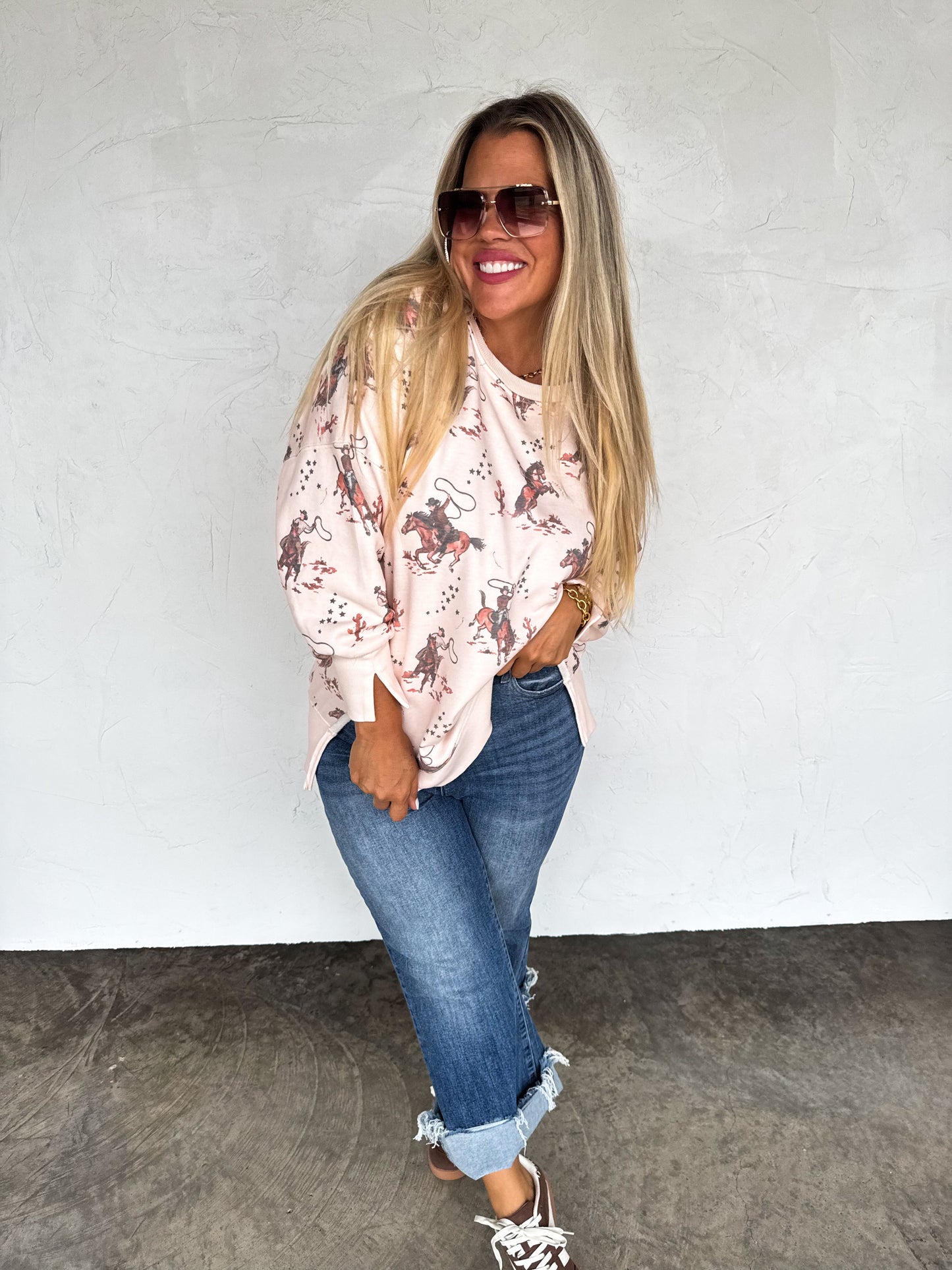 PREORDER- RANCH GIRL CLASSIC CREW PULLOVER