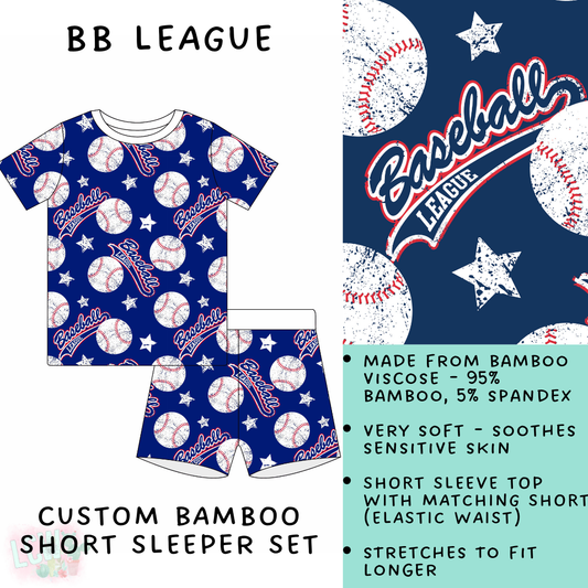 Batch #138 - Little Dreamers - Closes 6/26 - ETA mid August - BB League Bamboo Short Sleeper Set