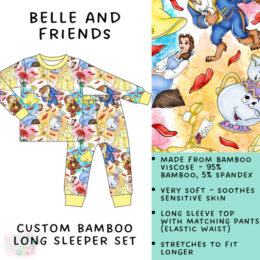 Batch #138 - Little Dreamers - Closes 6/26 - ETA mid August - Belle and Friends Bamboo Long Sleeper Set