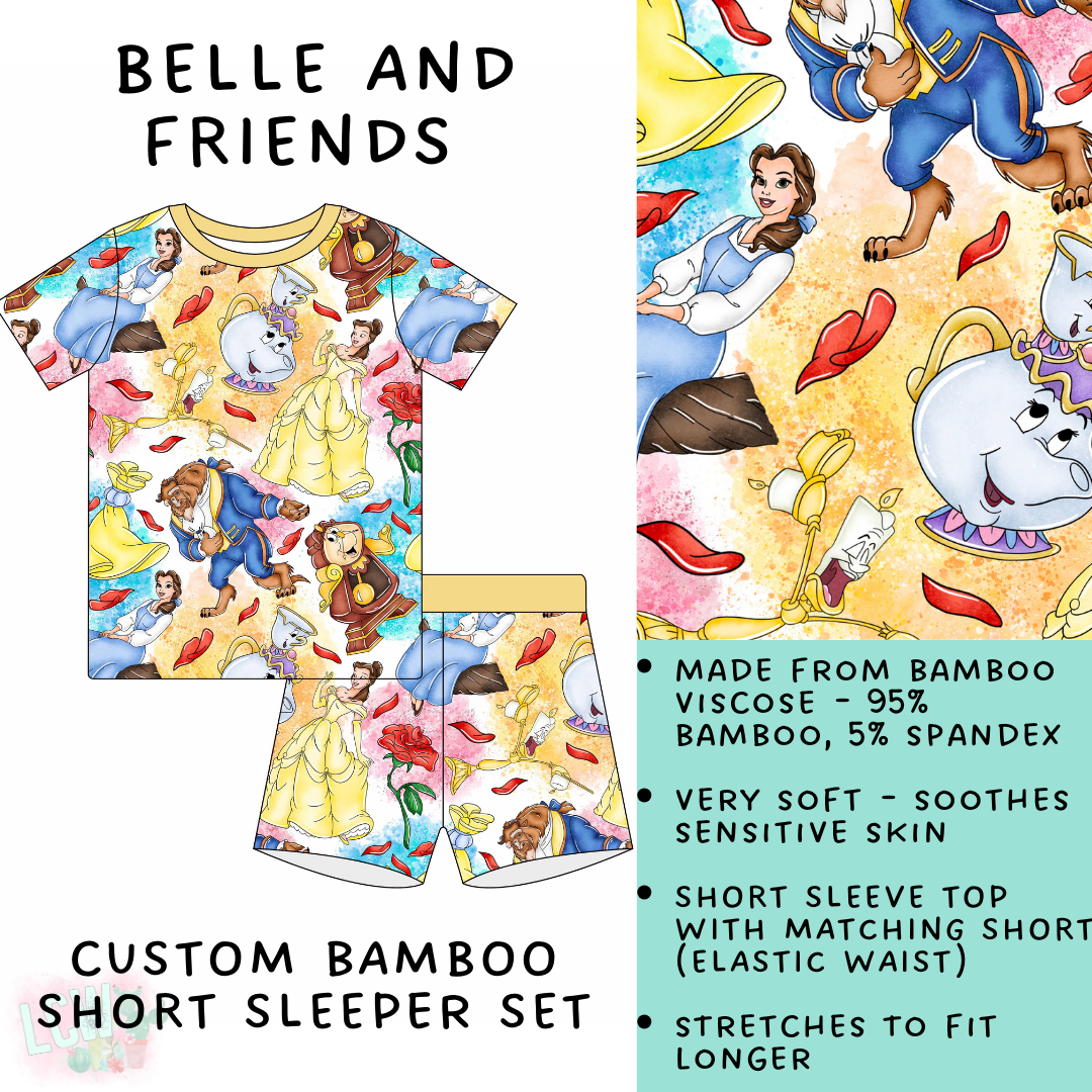 Batch #138 - Little Dreamers - Closes 6/26 - ETA mid August - Belle and Friends Bamboo Short Sleeper Set