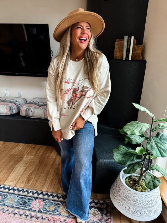 PREORDER- RANCH GIRL CLASSIC CREW PULLOVER
