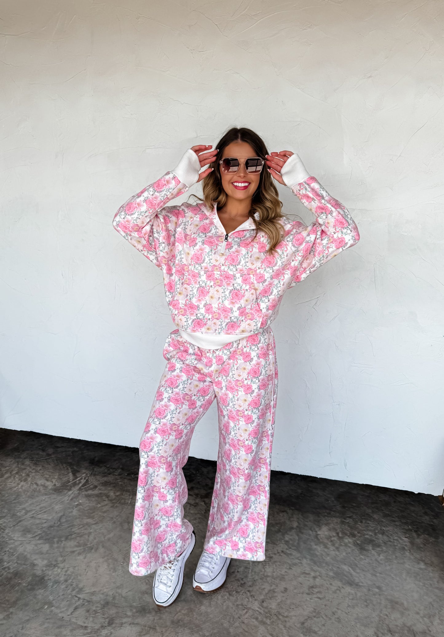 PREORDER- FLORAL & CHEETAH EASY DOES IT PULLOVER