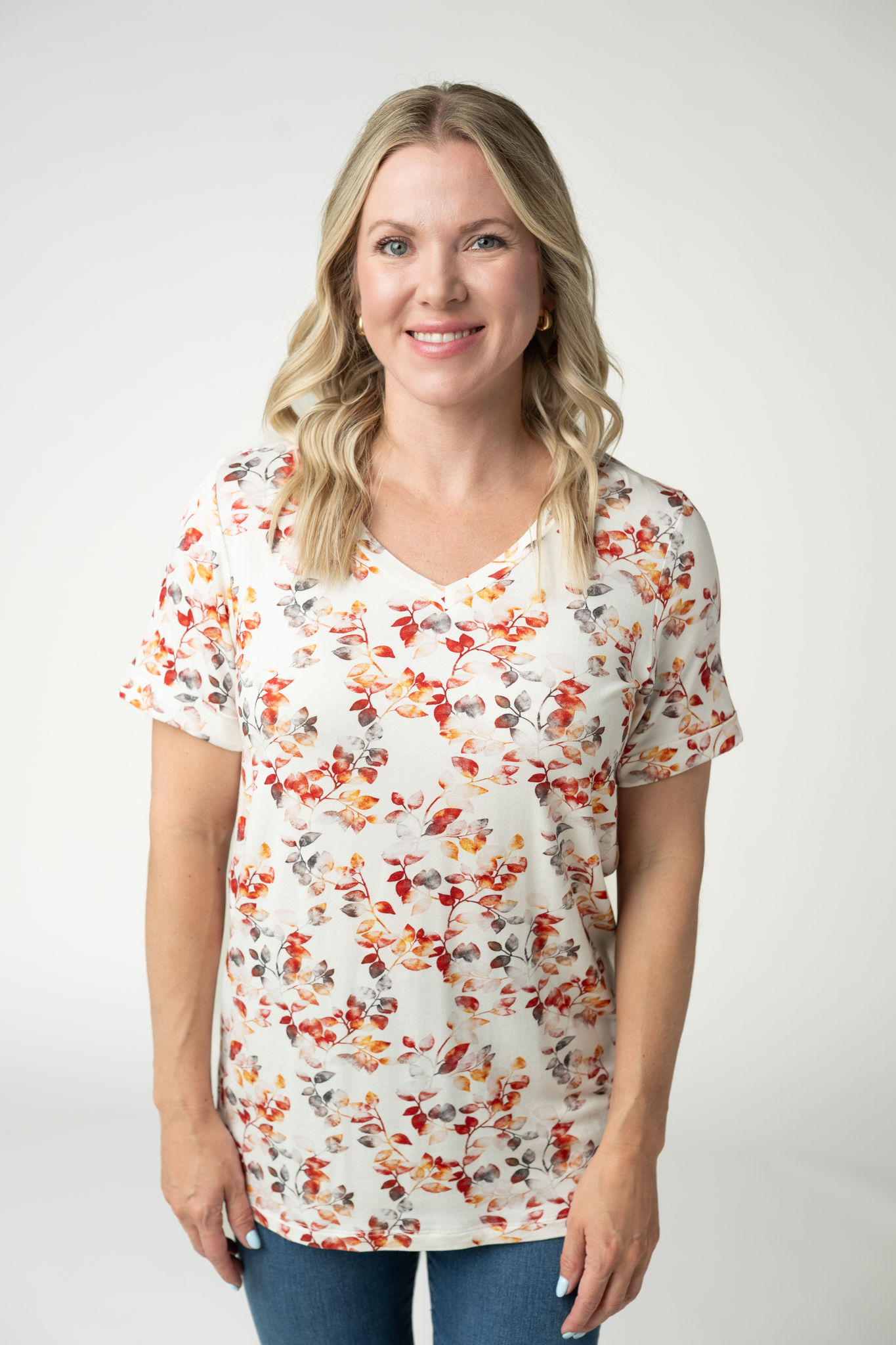 IN STOCK Sophie Top - Autumn Watercolor